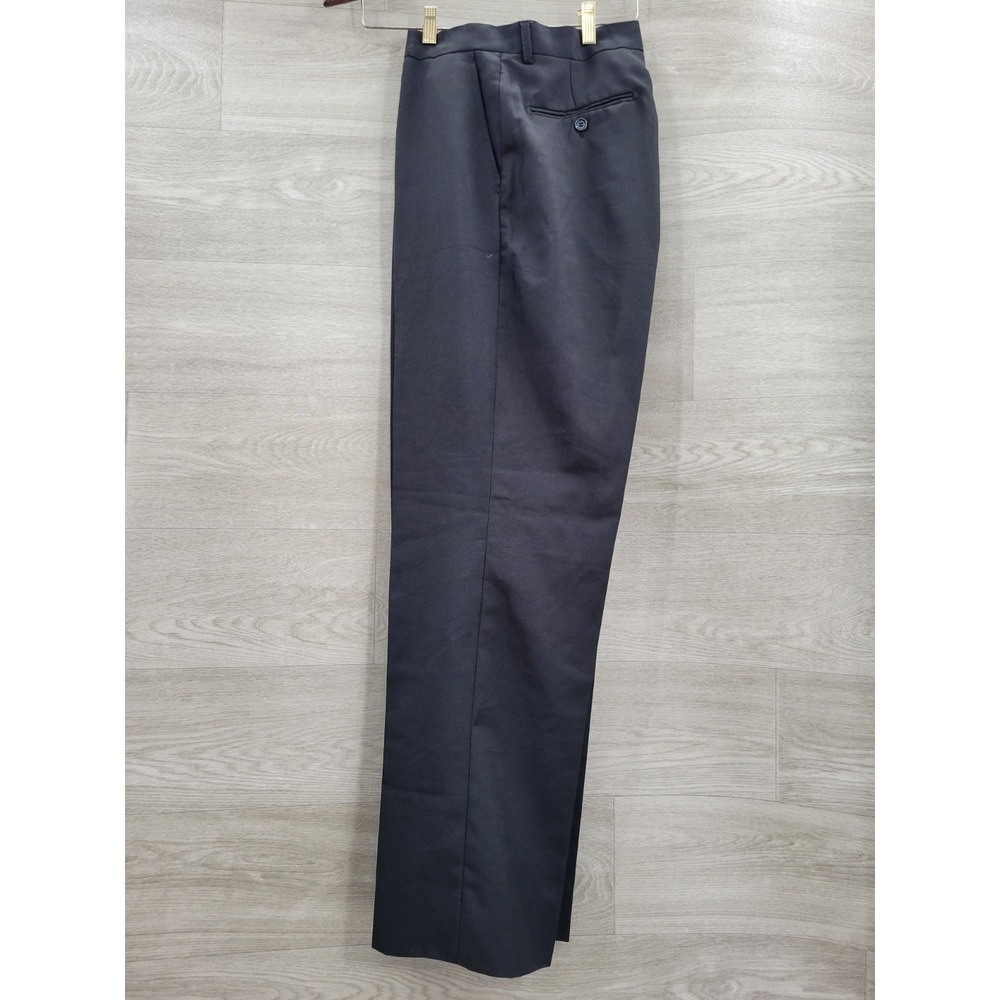 Sartori Milano Men's Dress Pants 44R x 38 Black Flat Front Career Formal Trouser